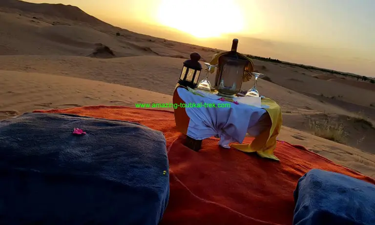 overnight in a luxury tent in the sahara desert